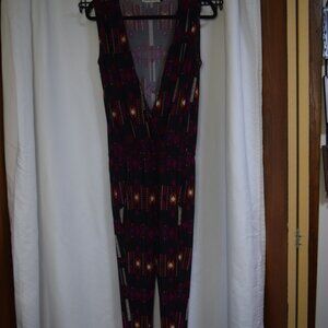 Veronica M jumpsuit/romper geometric design, size small